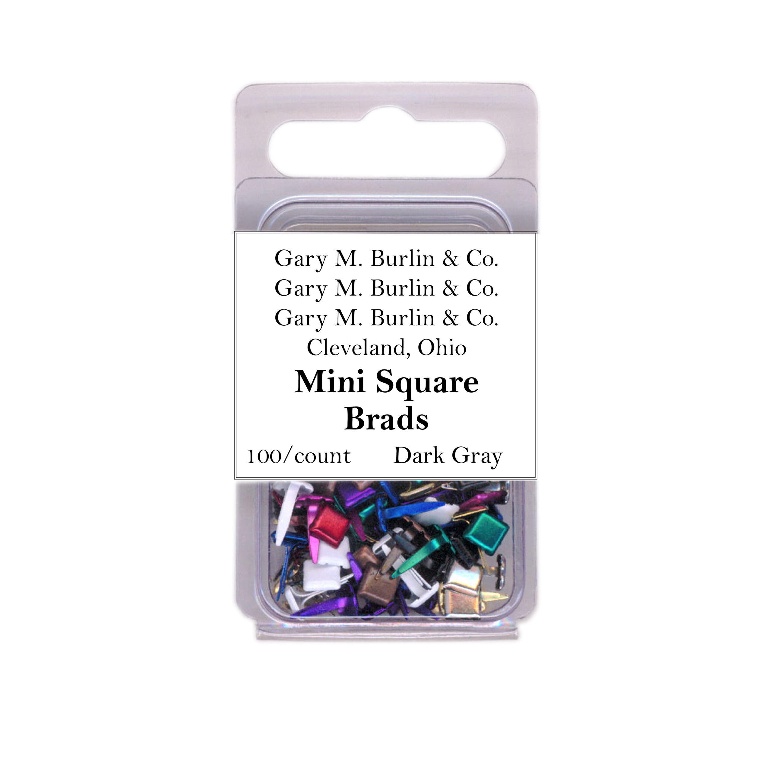 Brads - Metal - 100 Pack - Assorted