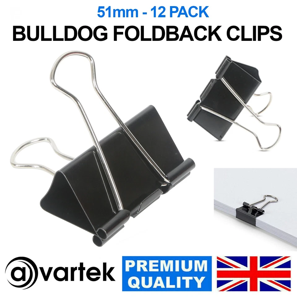 Bulldog Clip - Large - 12 Pack