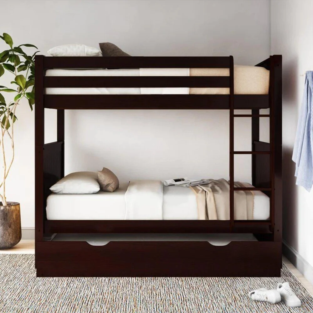 Bunk Bed - Wooden - Brown