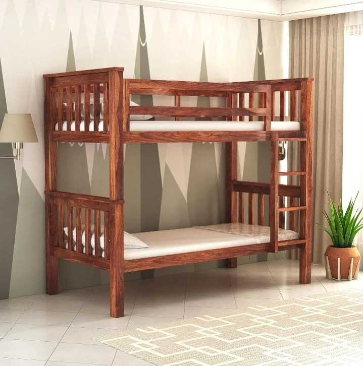 Bunk Bed - Wooden - Brown