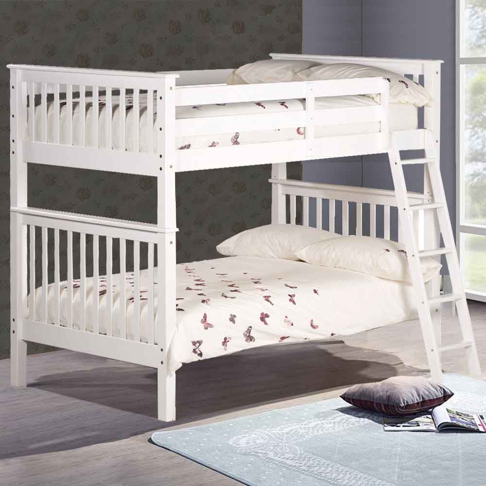 Bunk Bed - Wooden - White