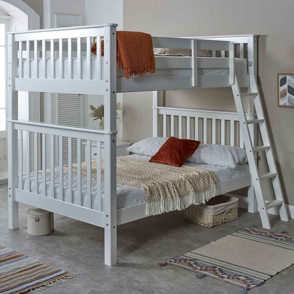 Bunk Bed - Wooden - White