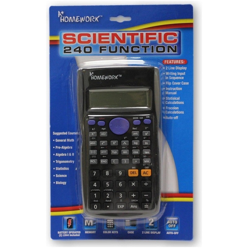 Calculator - Scientific - 240 Functions