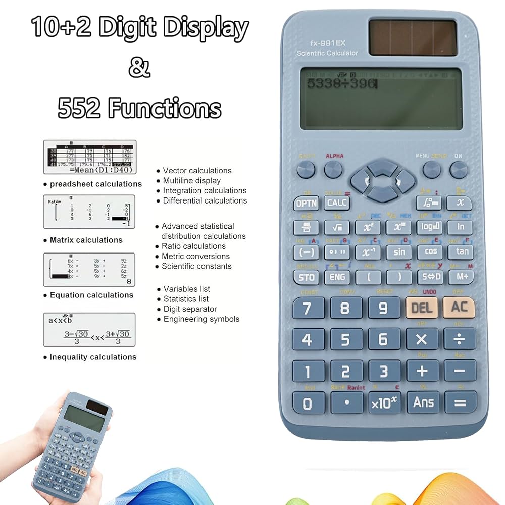 Calculator - Scientific - 552 Functions