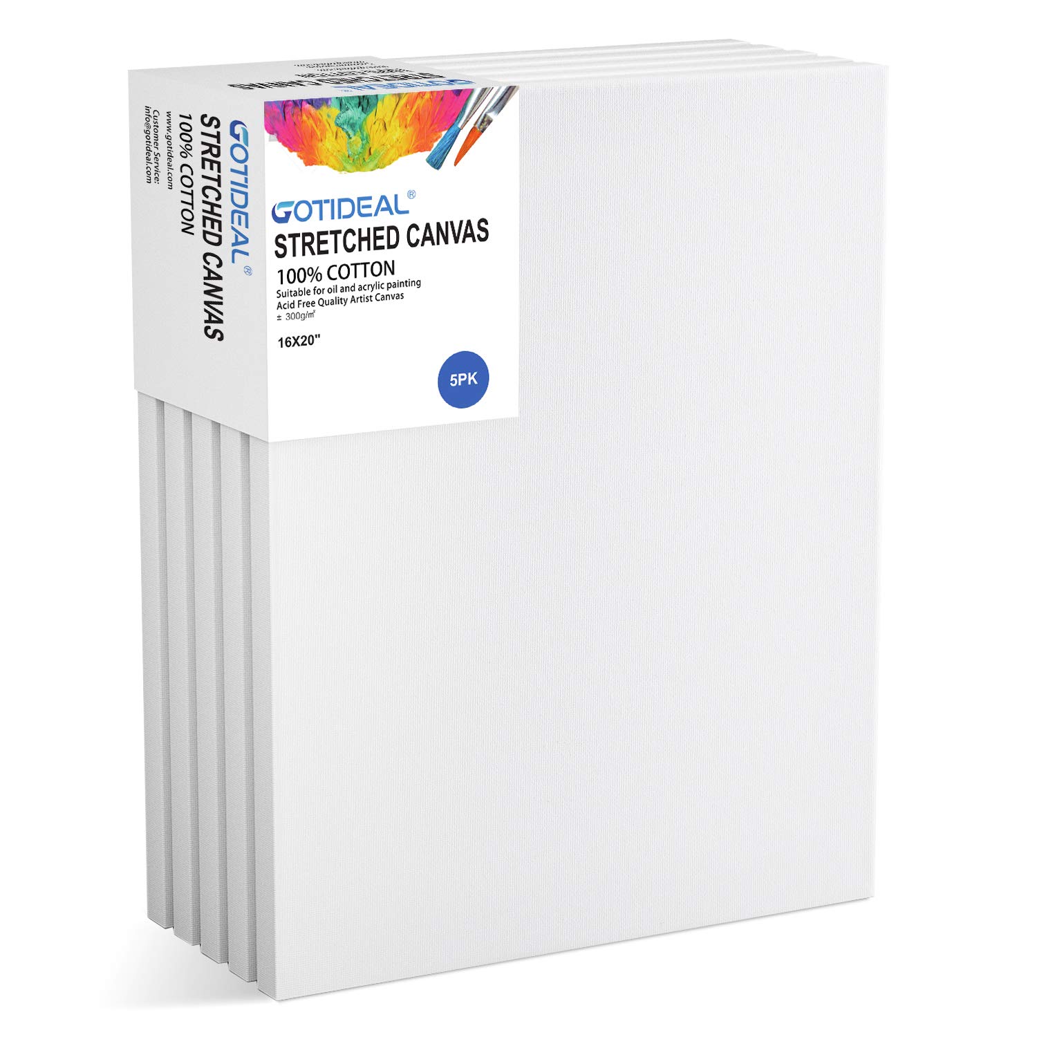 Canvas Board - 16x20 inch - 5 Pack