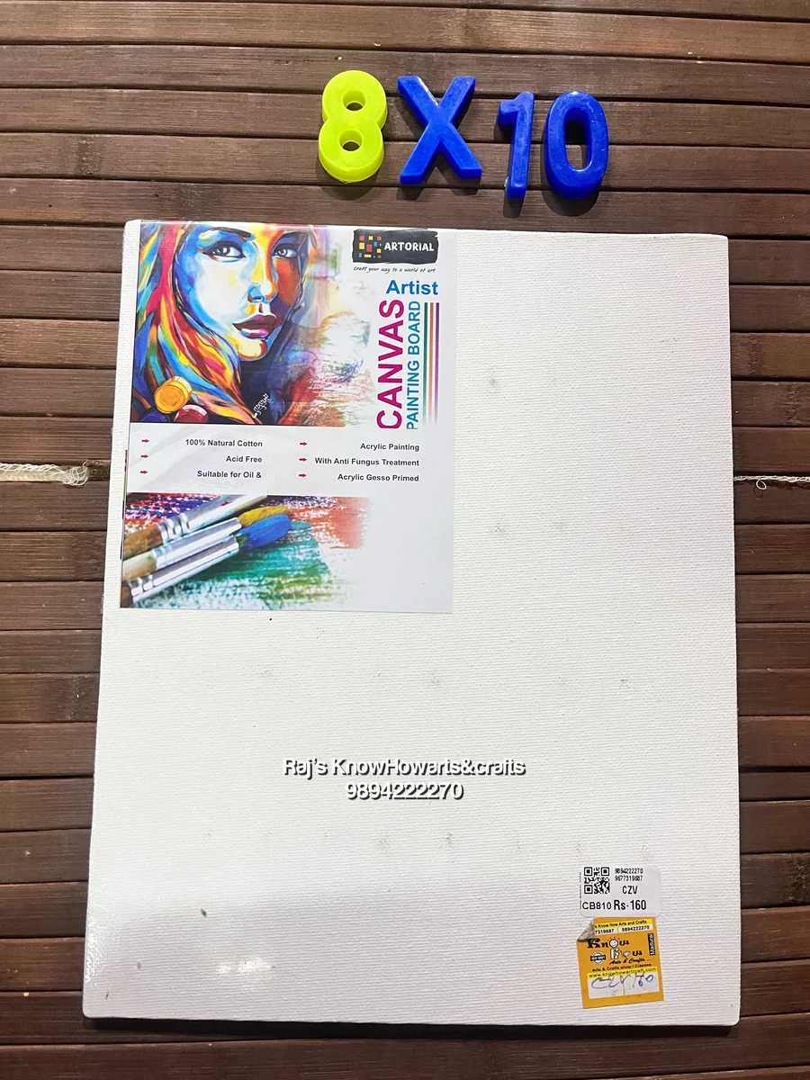 Canvas Board - 8x10 inch - 5 Pack