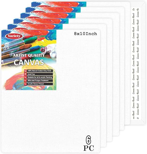 Canvas Board - 8x10 inch - 5 Pack