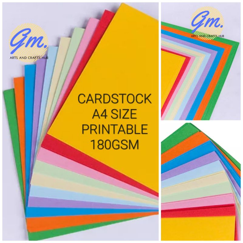 Card Stock - A4 - 100 Sheets - Colored