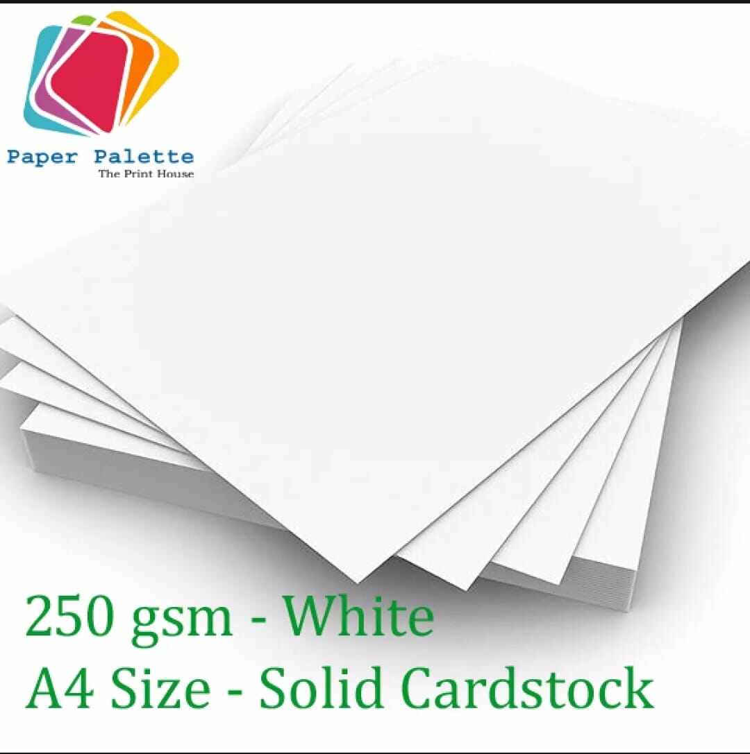 Card Stock - A4 - 100 Sheets - White