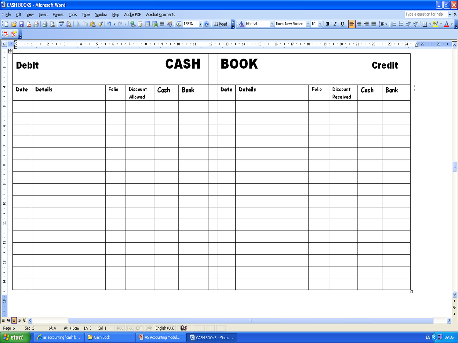 Cash Book