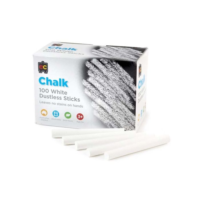 Chalk - White - 100 Sticks