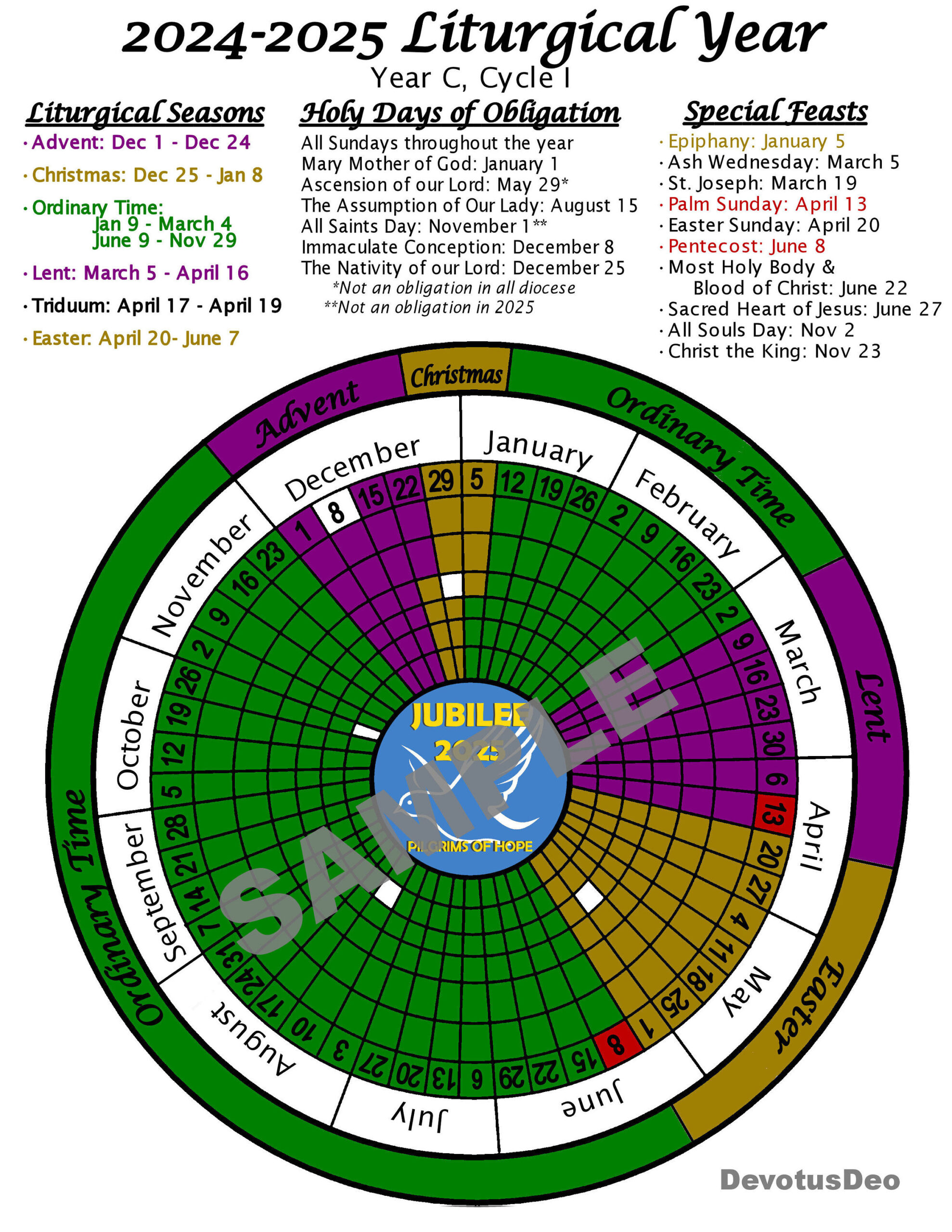 Church Calendar
