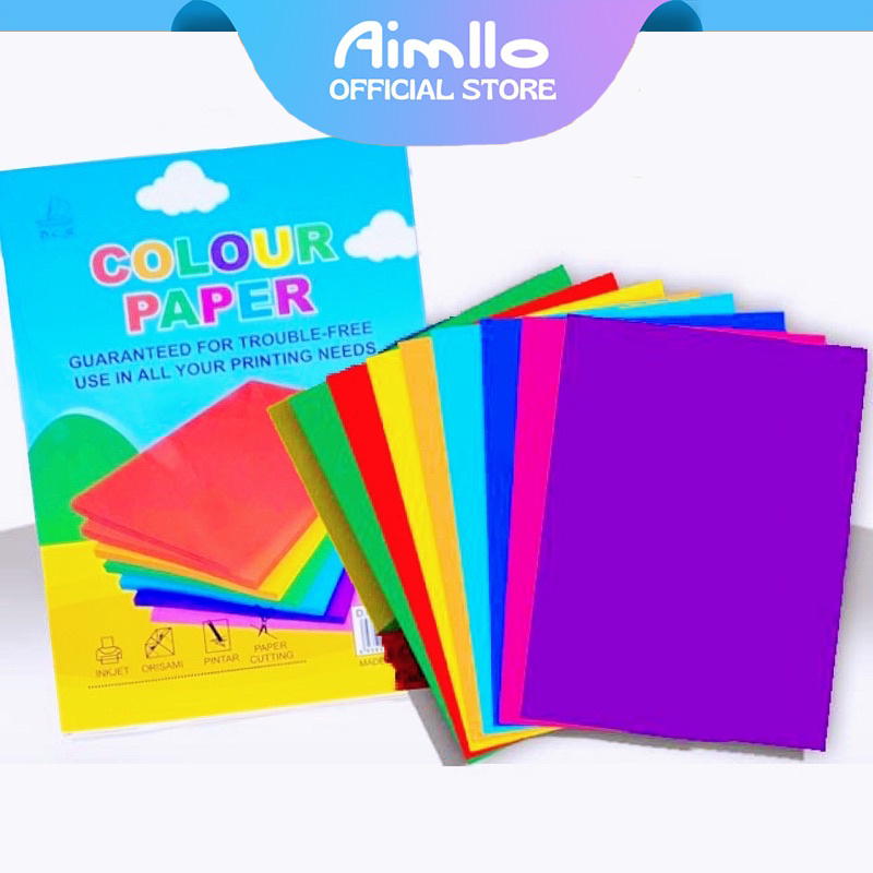 Colored Paper - A4 - 100 Sheets - Assorted
