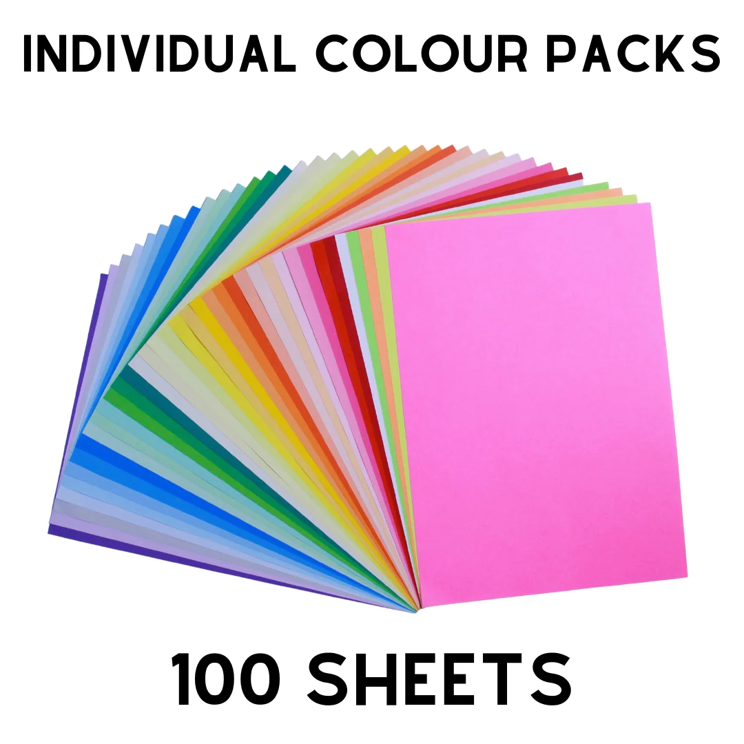 Colored Paper - A4 - 100 Sheets - Assorted