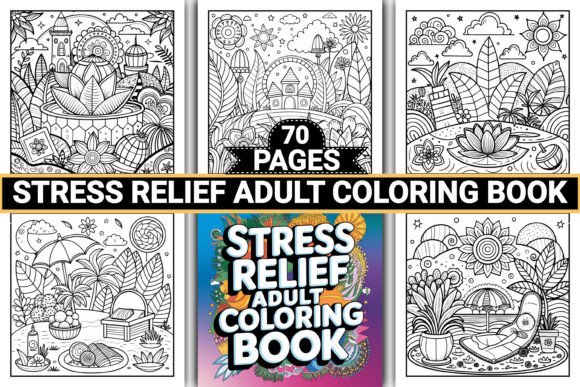 Coloring Book - Adults - Stress Relief
