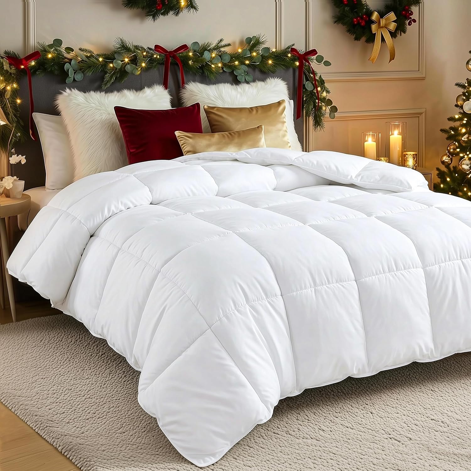 Comforter - Queen - White - All Season