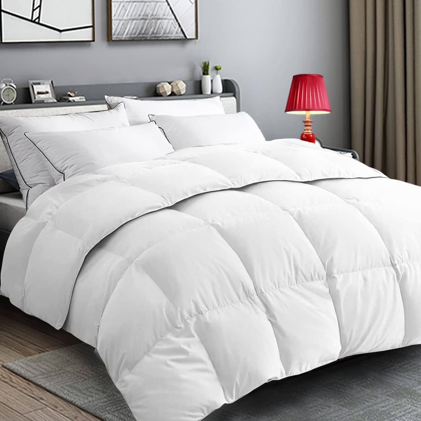 Comforter - Queen - White - Winter