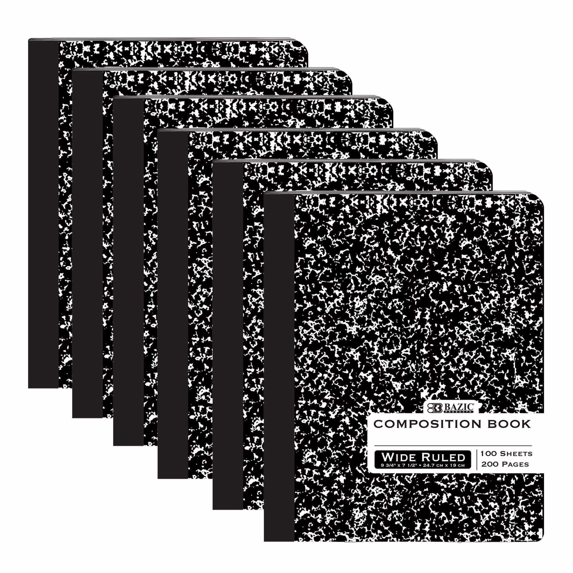 Composition Book - 100 Pages - Black Marble