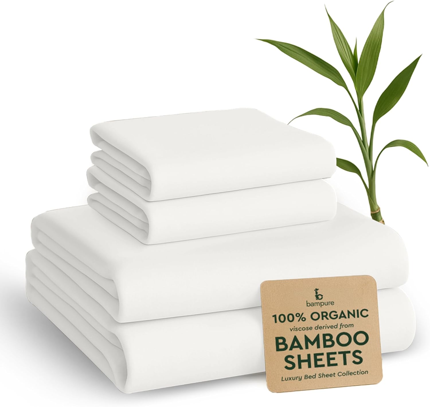Cooling Bed Sheets - Bamboo - Queen - White