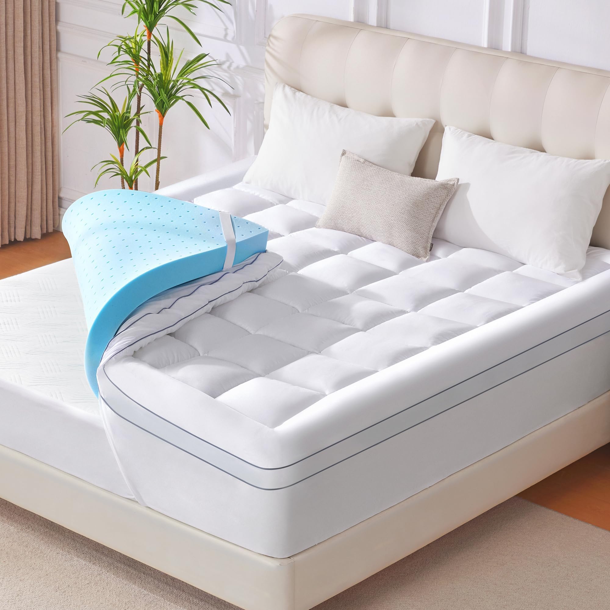 Cooling Gel Mattress Pad - Queen
