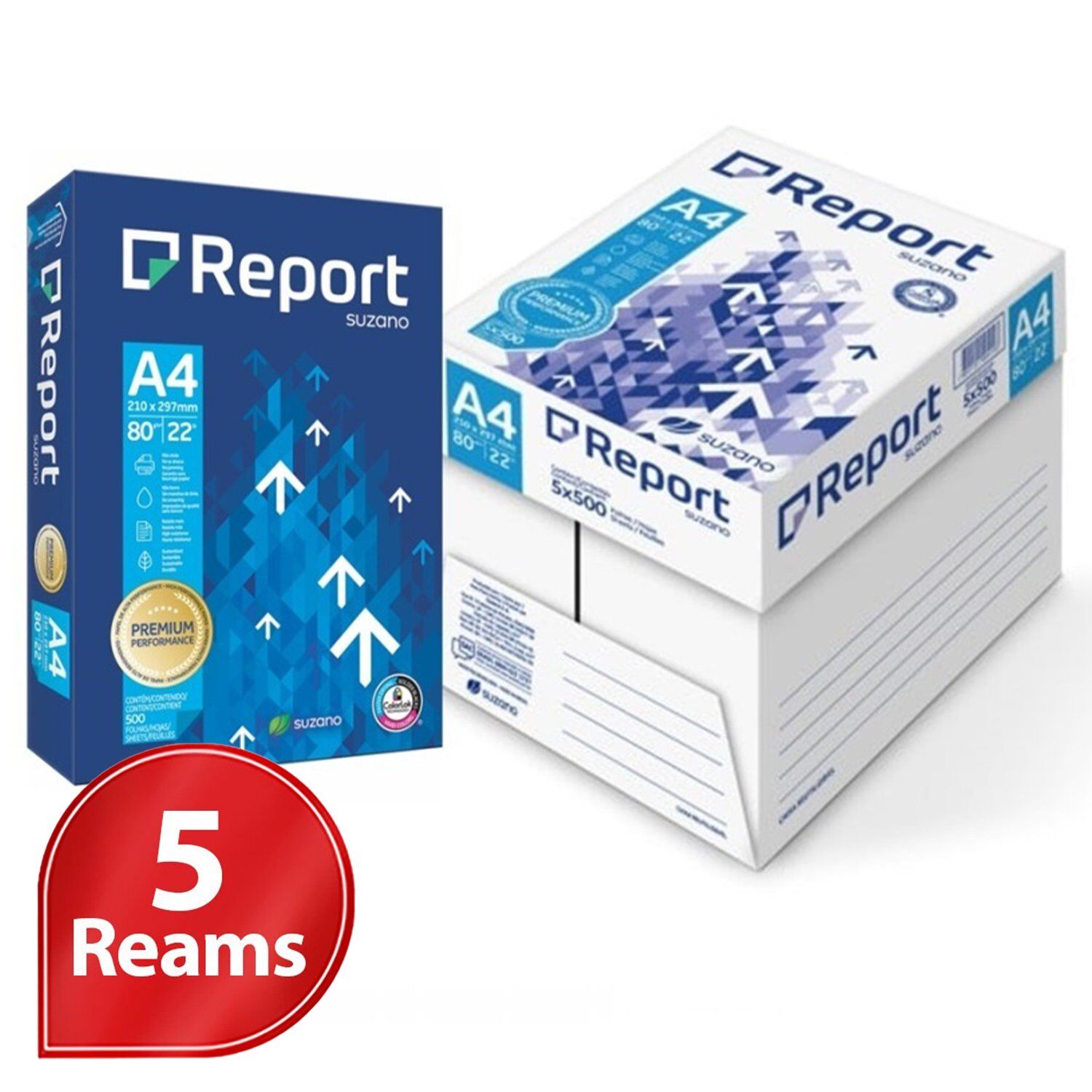 Copy Paper - A4 - 5 Reams - 80gsm