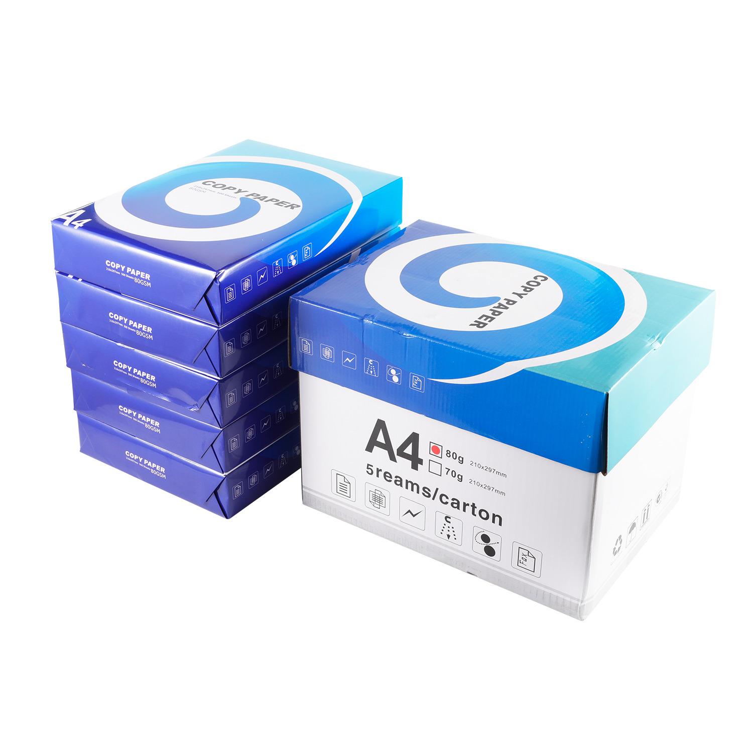 Copy Paper - A4 - 5 Reams - 80gsm
