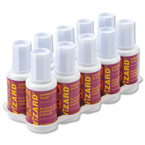 Correction Fluid - 20ml - White - 10 Pack