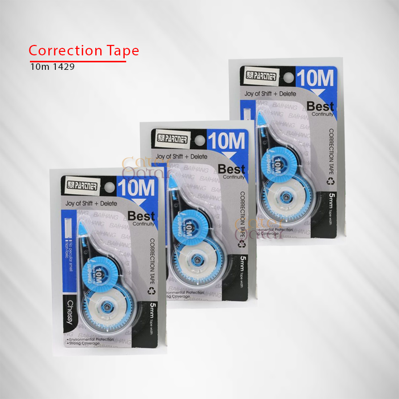 Correction Tape - 5mm x 10m - White - 10 Pack