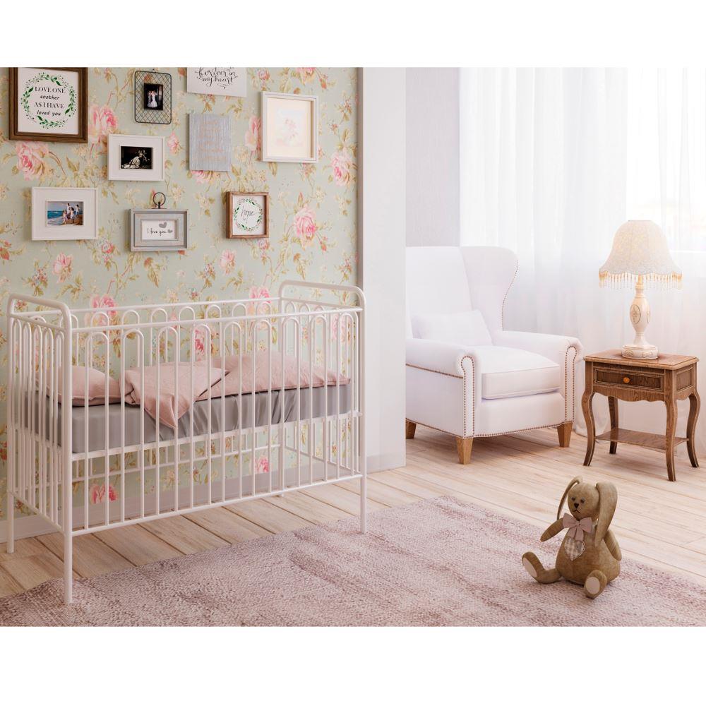 Cot - Baby - Metal - Silver