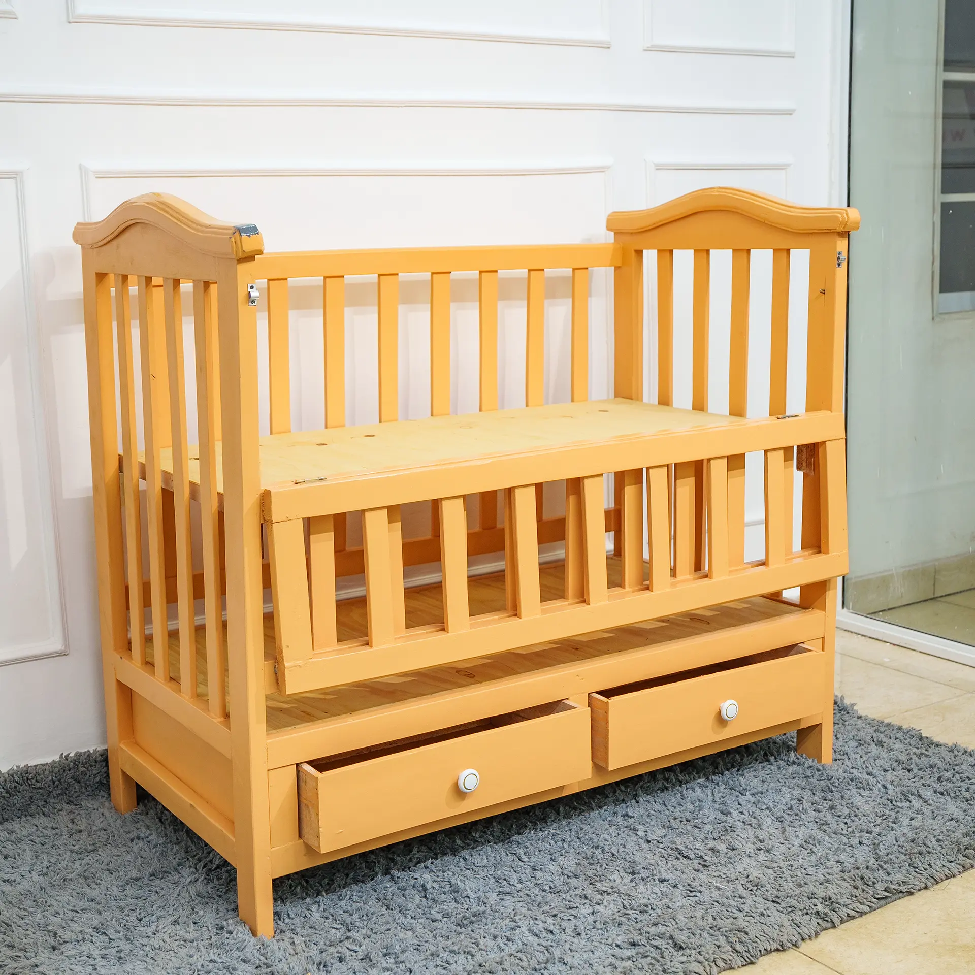 Cot - Baby - Wooden - Natural