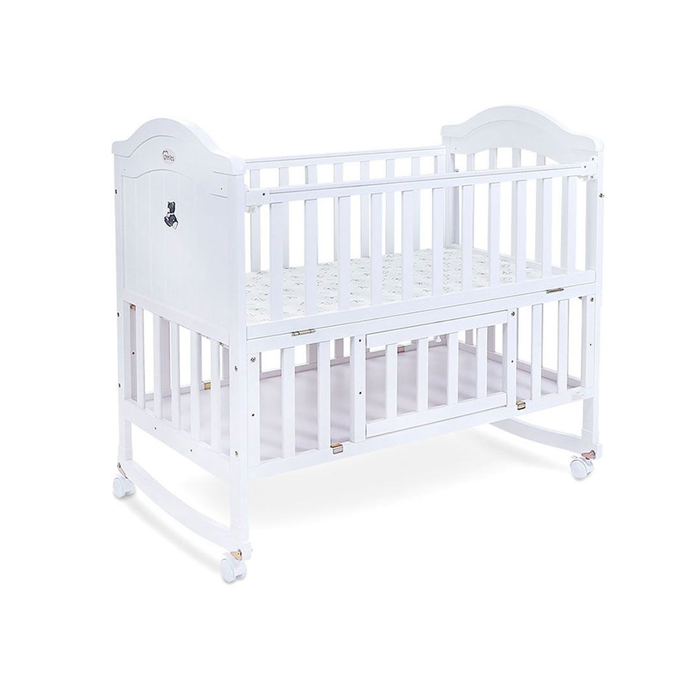 Cot - Baby - Wooden - White