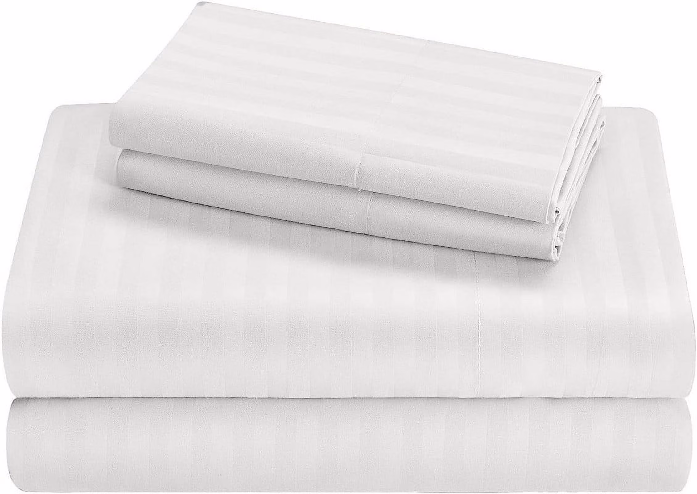 Cot Sheet Set - 4 Piece - Fitted - White