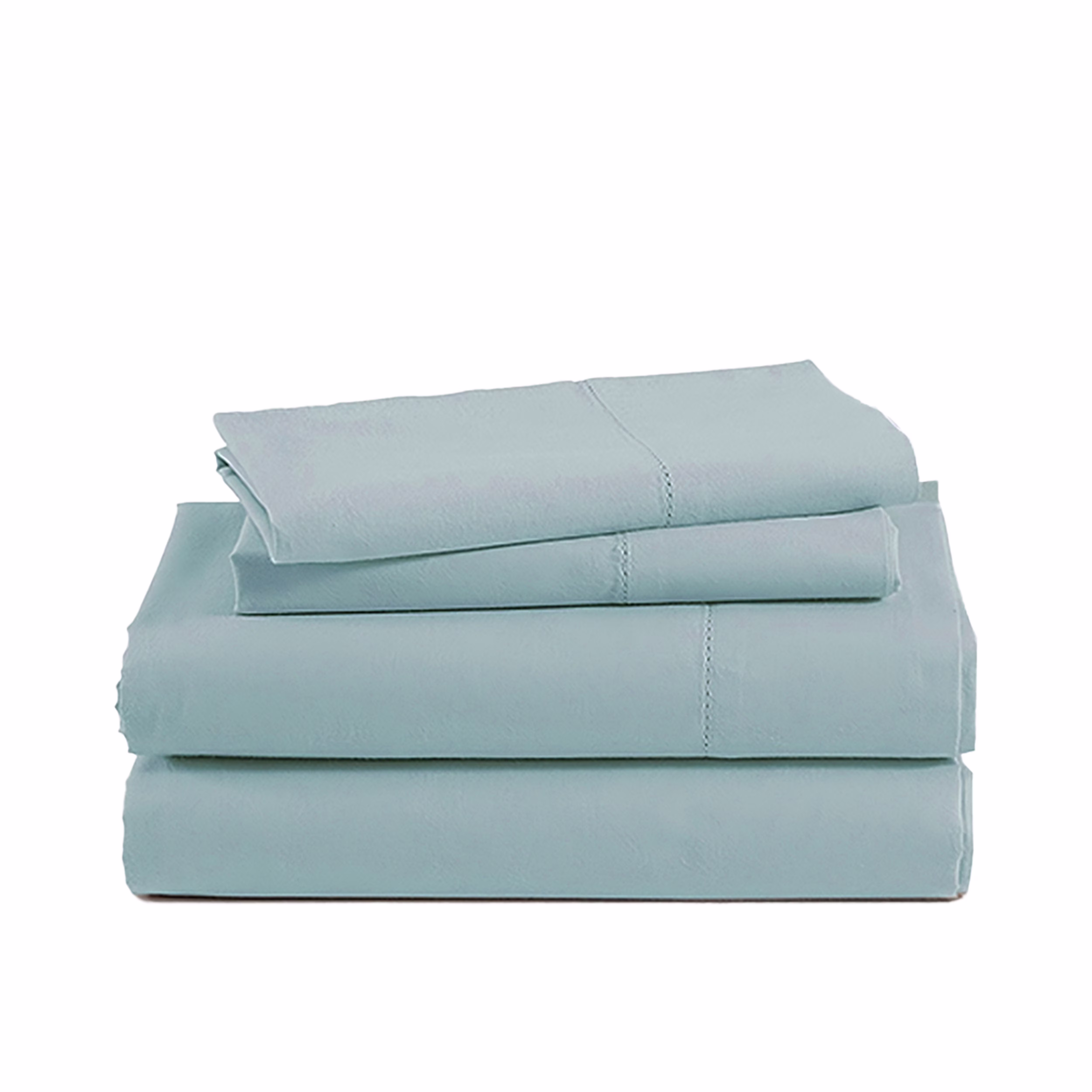 Cotton Bed Sheet Set - King - 4 Piece - Blue