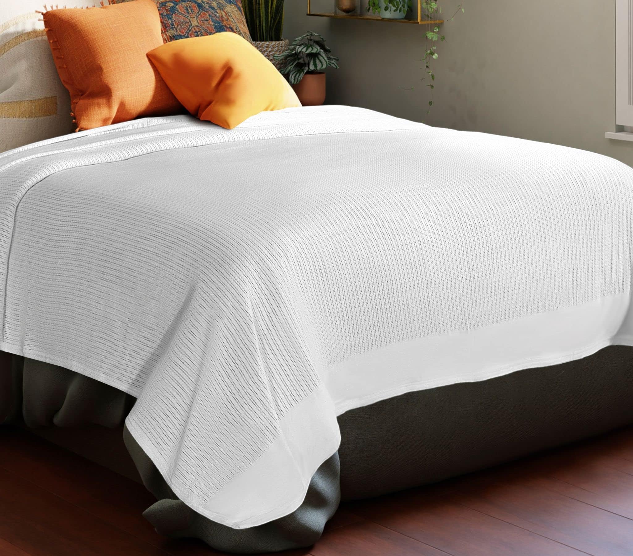 Cotton Blanket - Double - White
