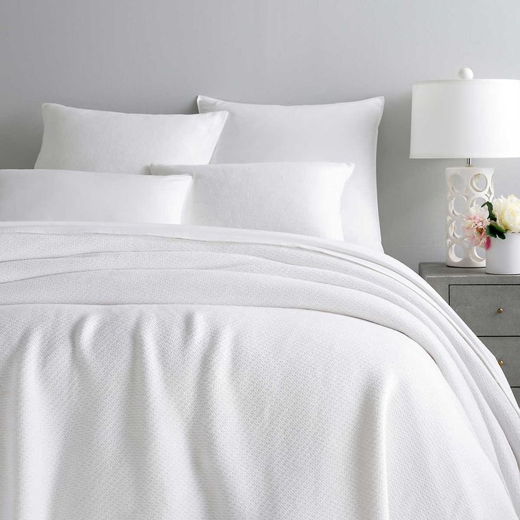 Cotton Blanket - Double - White