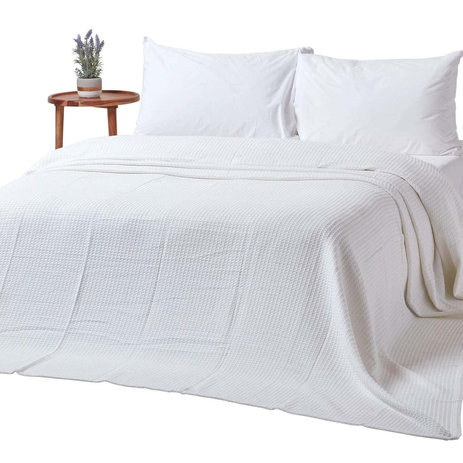 Cotton Blanket - Single - White