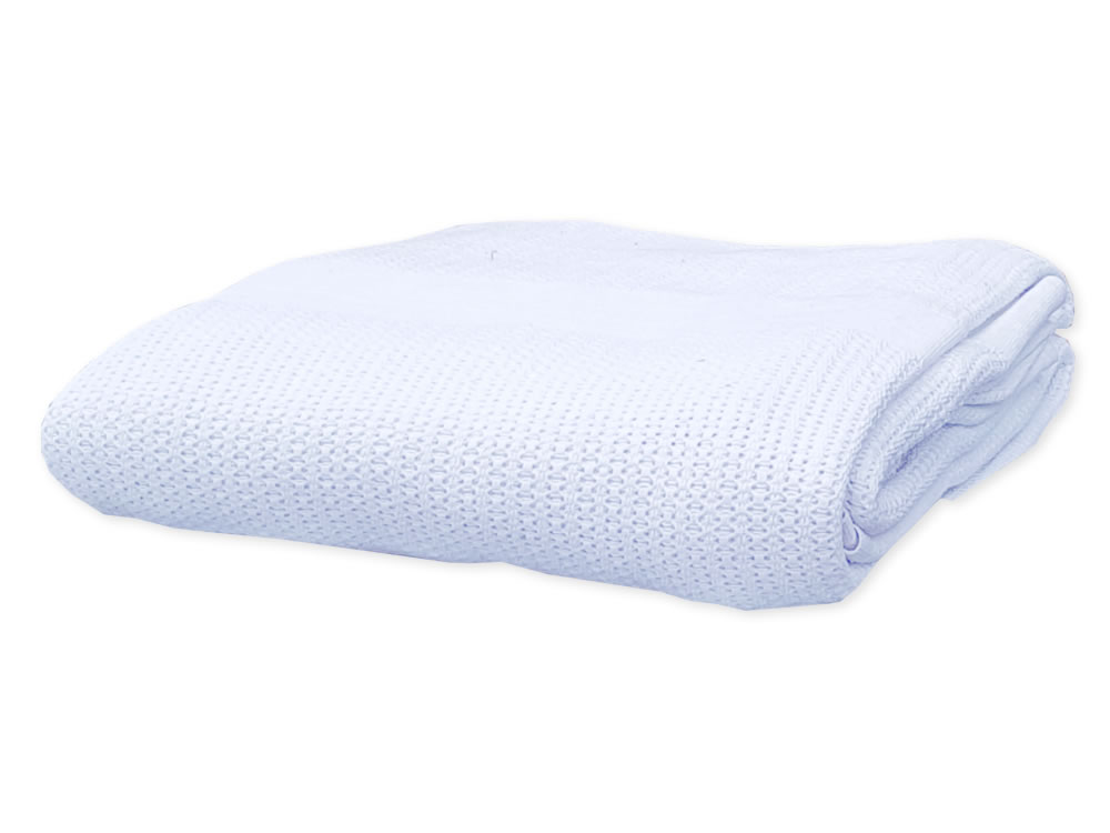 Cotton Blanket - Single - White