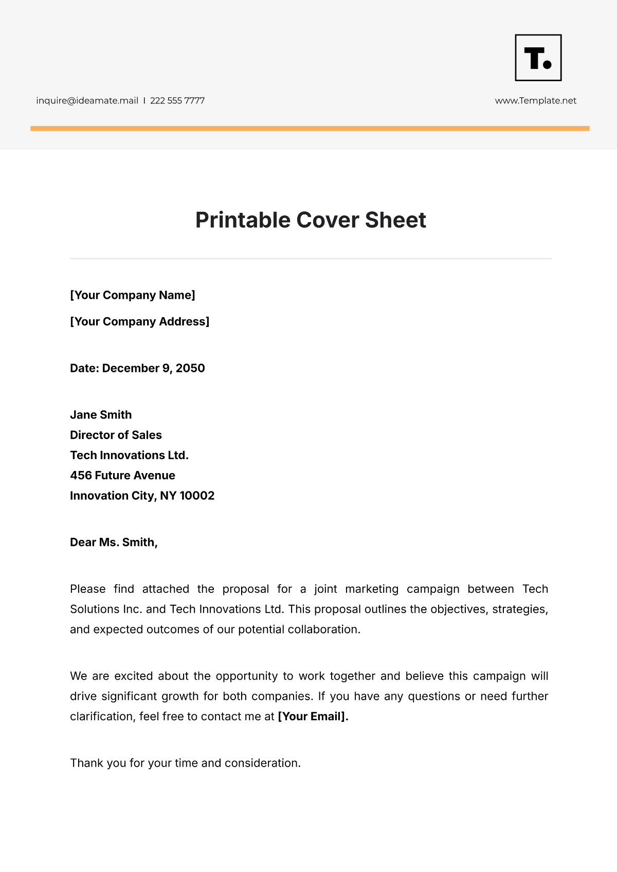 Cover Sheet