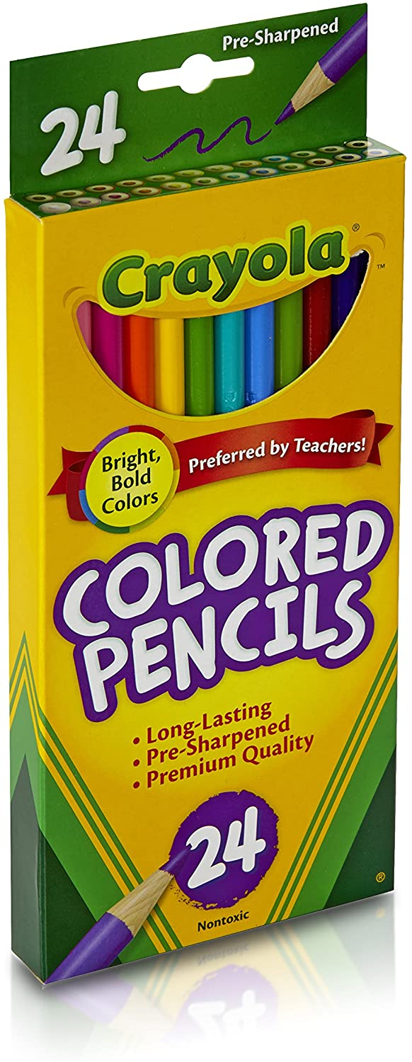 Crayola Colored Pencils - 24 Colors - 10 Pack