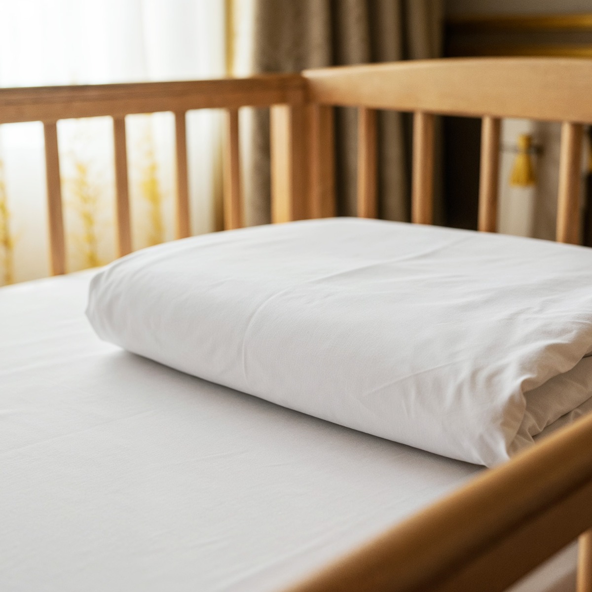 Crib Sheet - Fitted - 70x140cm - White