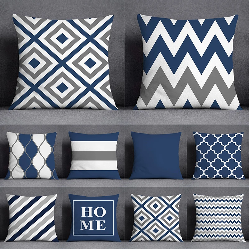 Cushion Cover Set - 45x45cm - 4 Pieces - Geometric