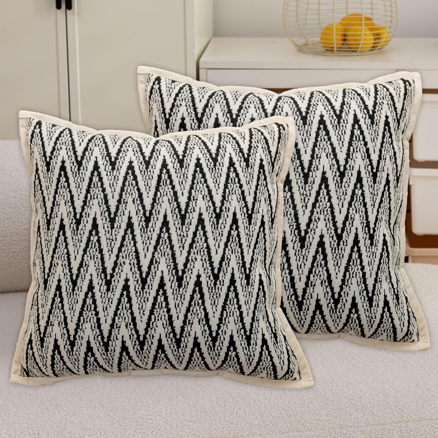 Cushion Cover Set - 45x45cm - 4 Pieces - Geometric