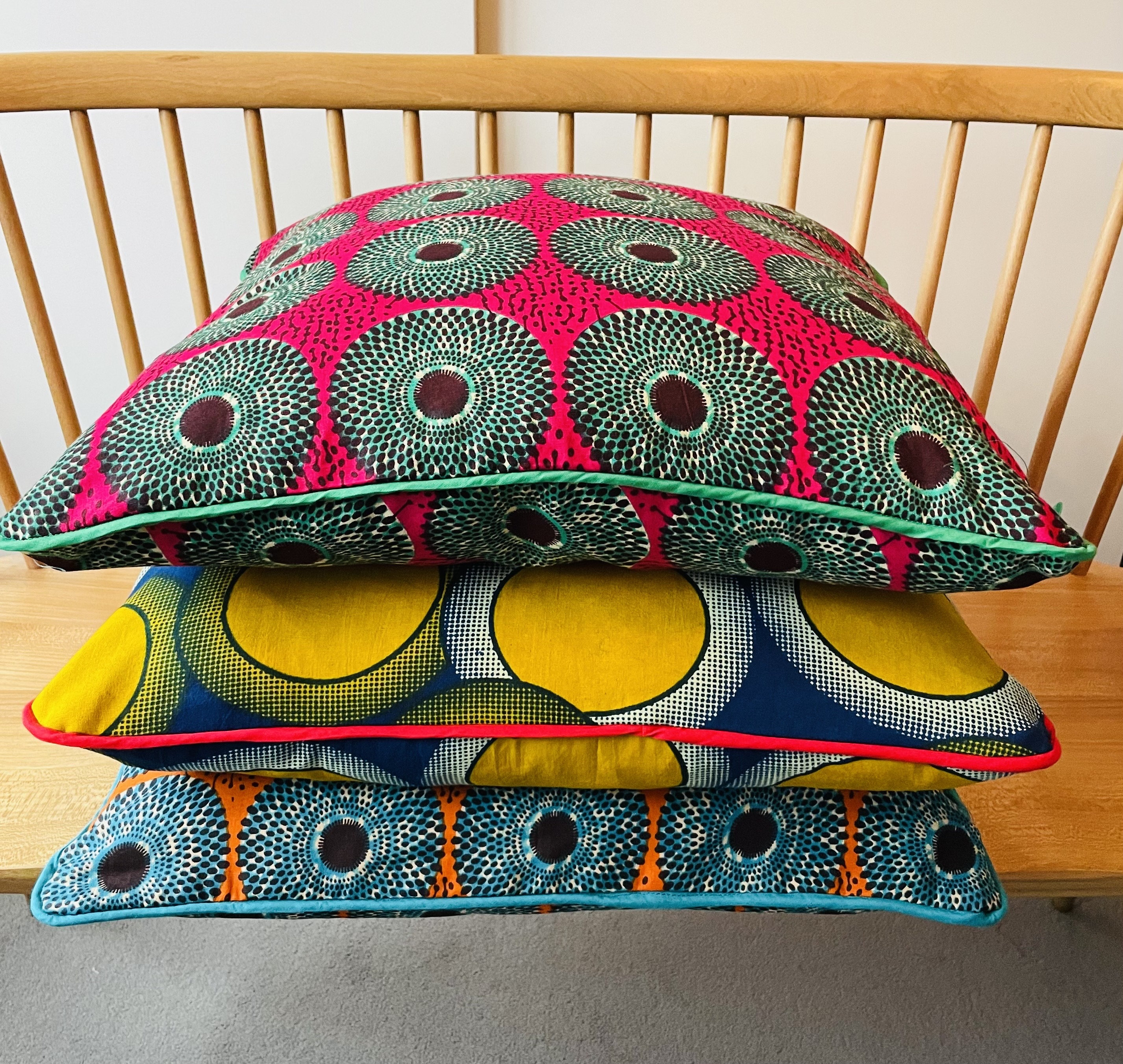 Cushion Cover Set - 50x50cm - 4 Pieces - African Print