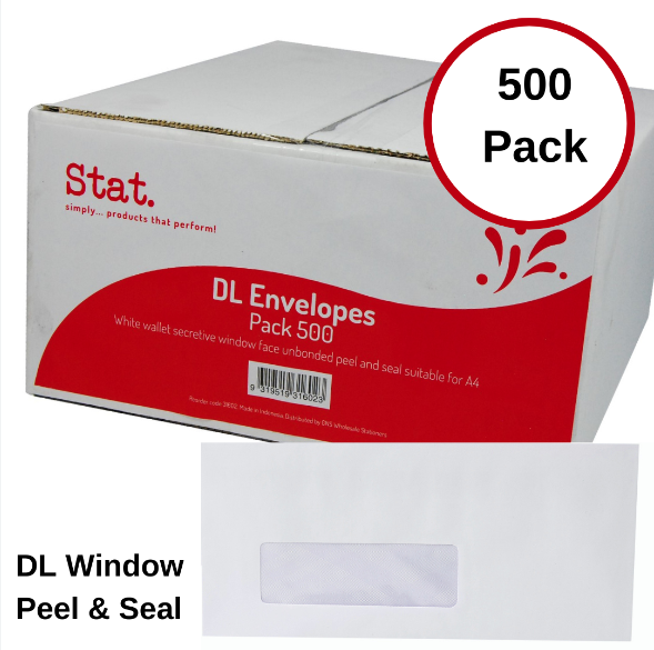 DL Envelope - White - 500 Pack