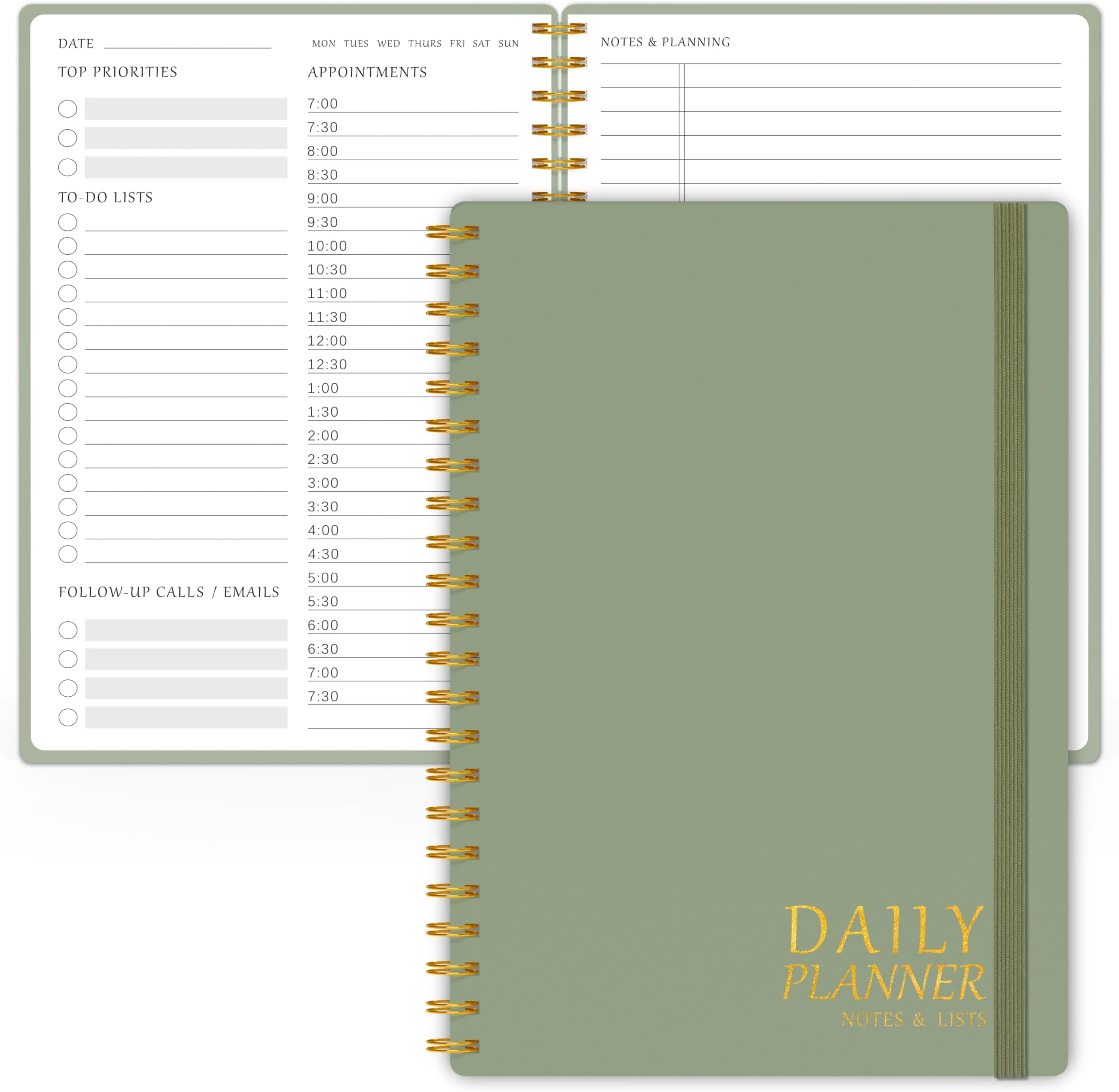 Daily Planner Notebook