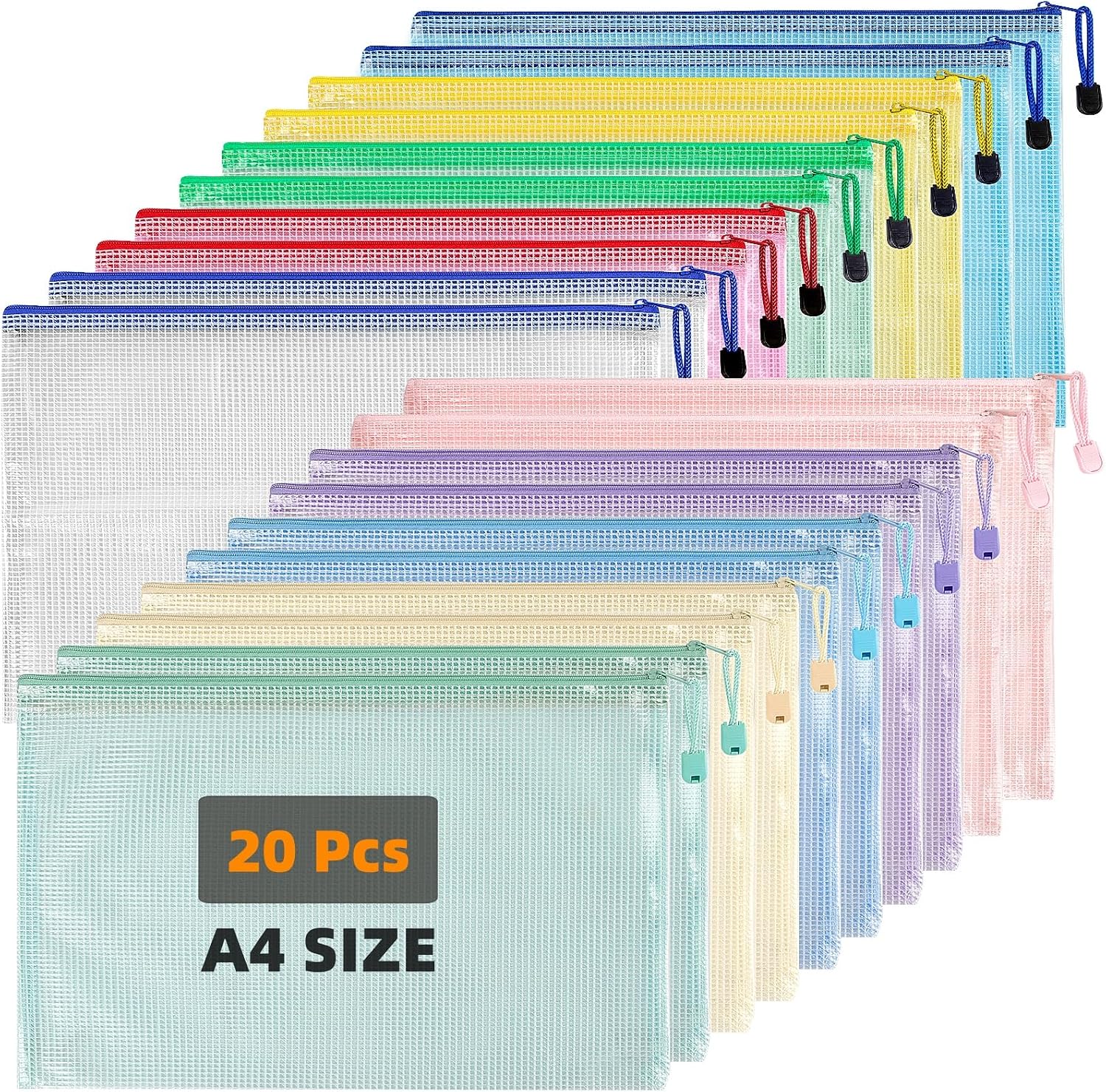 Document Wallet - A4 - Flip Top - 20 Pack