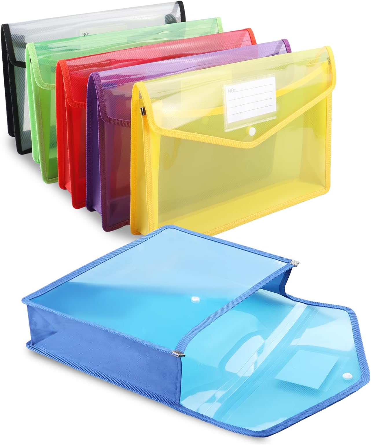 Document Wallet - A4 - Flip Top - 20 Pack