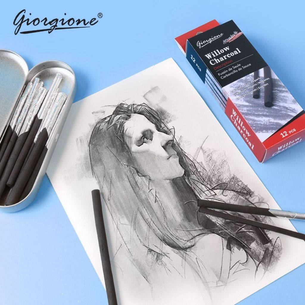 Drawing Charcoal - Willow - 12 Sticks