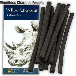 Drawing Charcoal - Willow - 12 Sticks