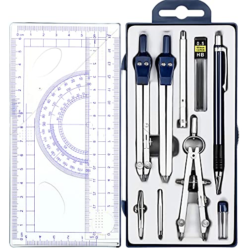 Drawing Set - Geometry Kit - 12 Pieces
